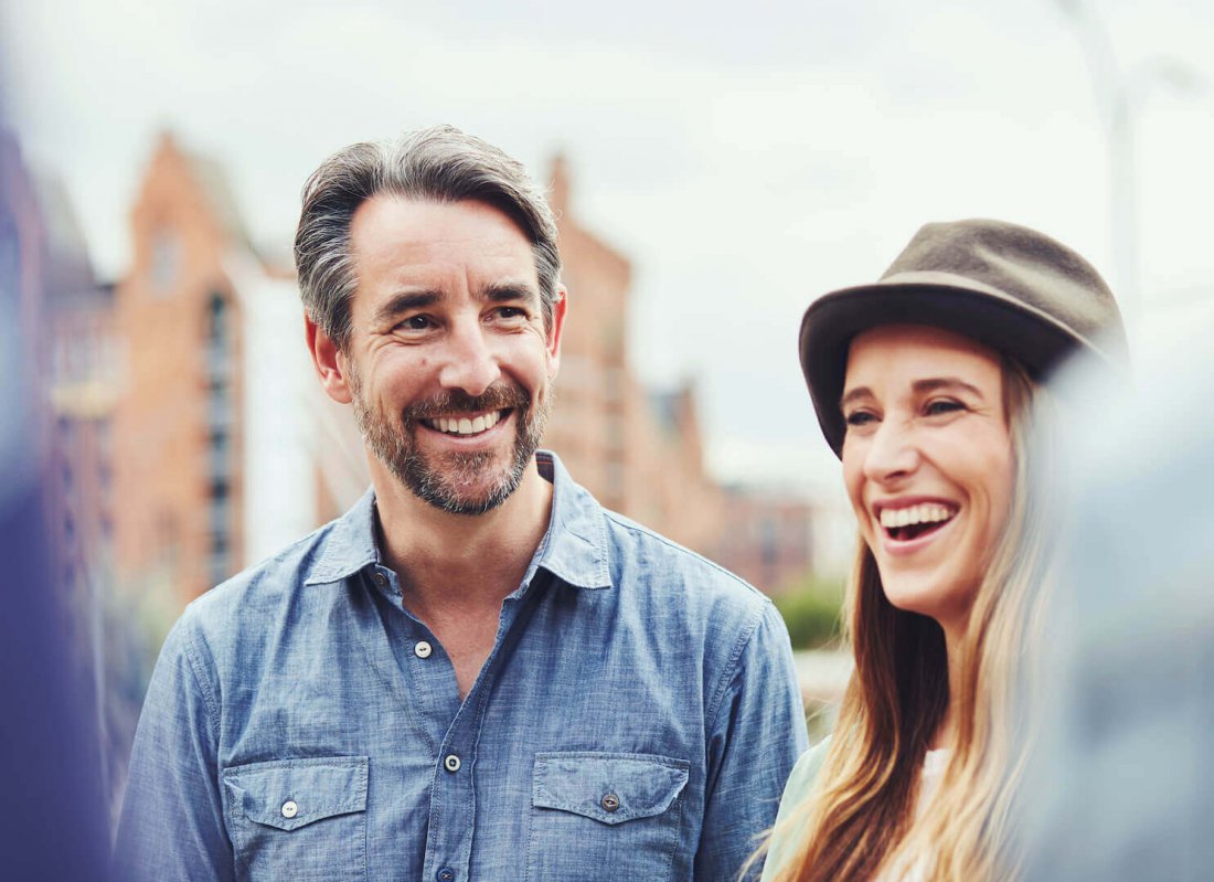 Mann und Frau in Hamburg